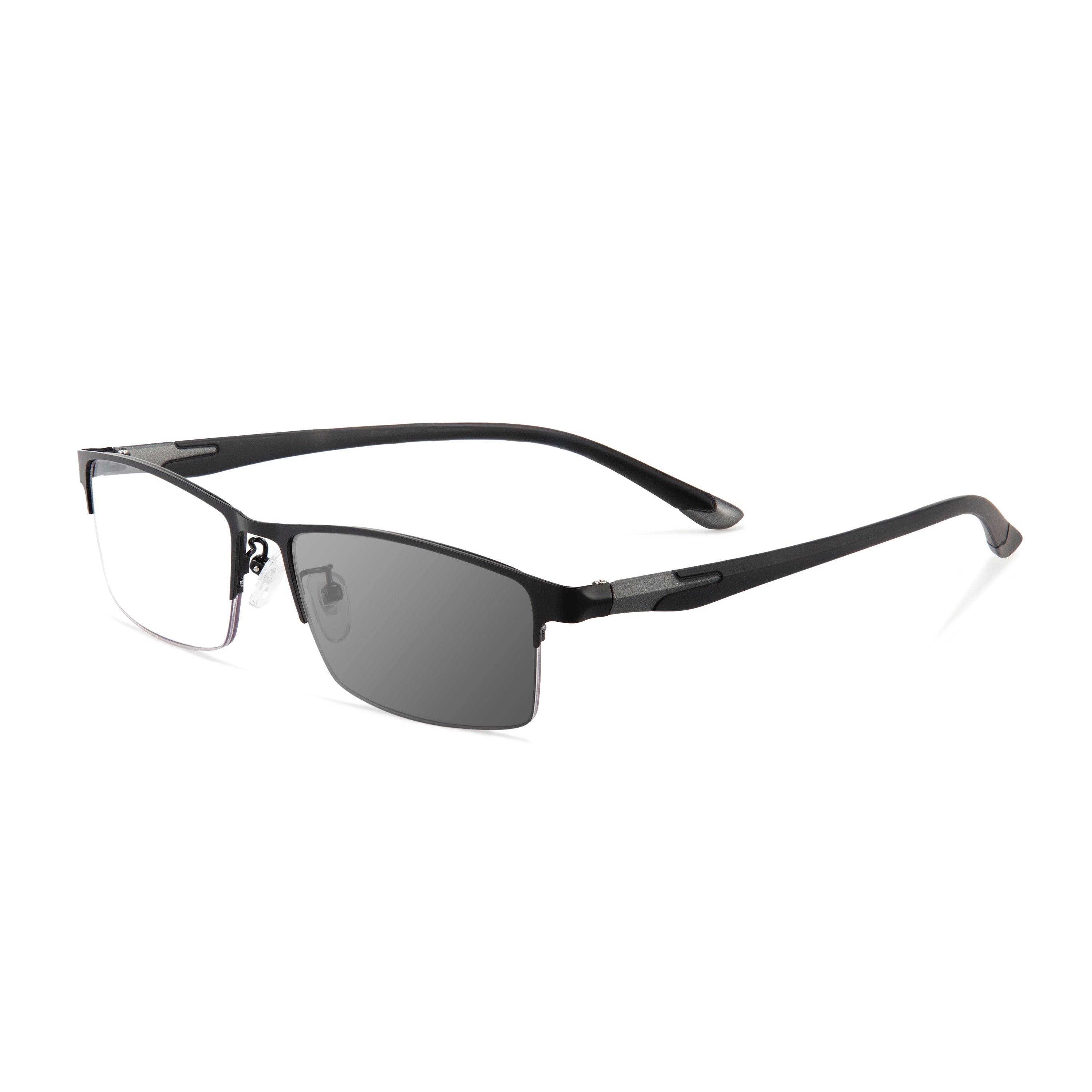 METAL ULTRA-LIGHT HALF-FRAME PHOTOCHROMIC MULTIFOCAL GLASSES