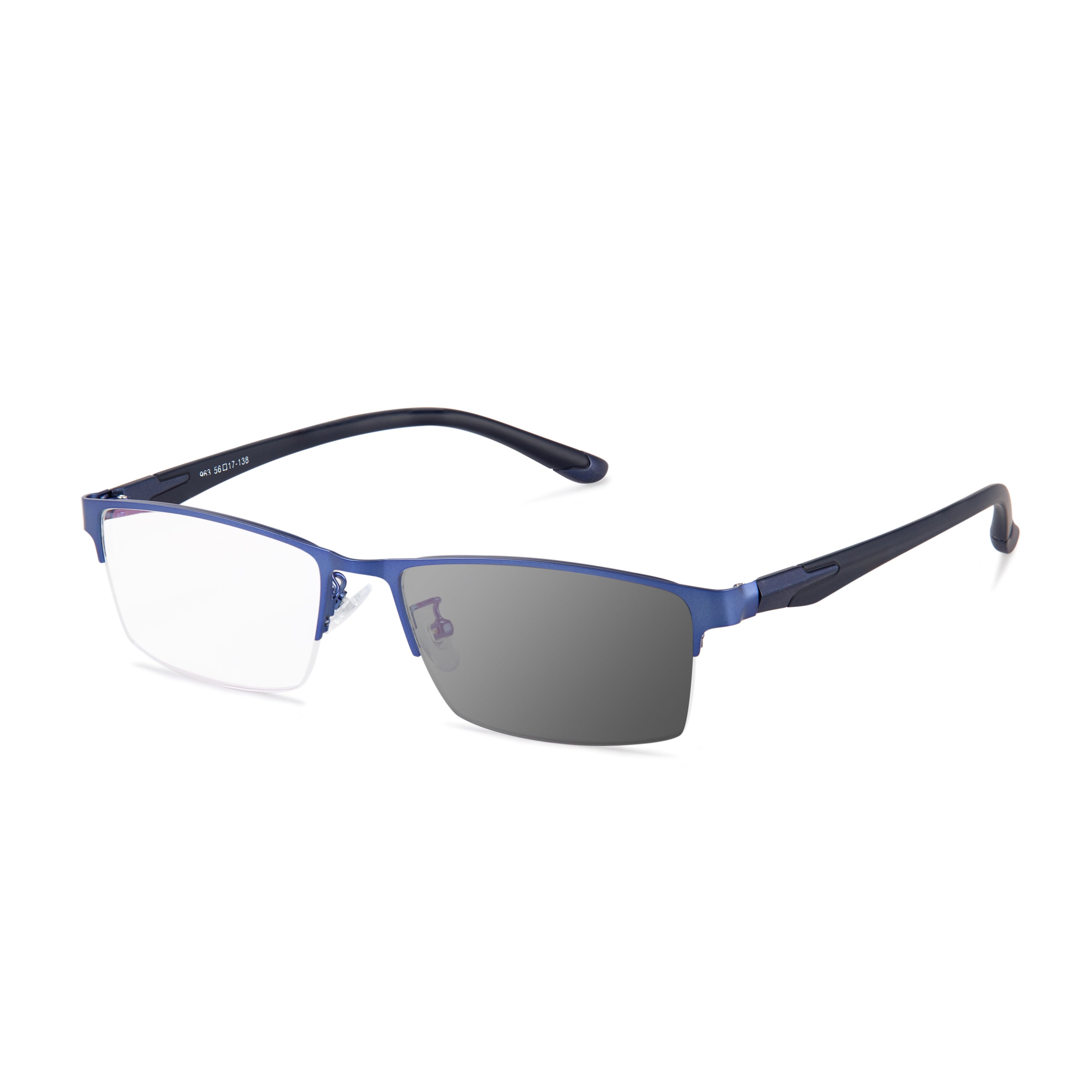 METAL ULTRA-LIGHT HALF-FRAME PHOTOCHROMIC MULTIFOCAL GLASSES