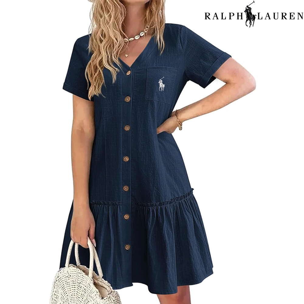 ᏒL – Robe d’Été à Bretelles avec Coupe Cintrée