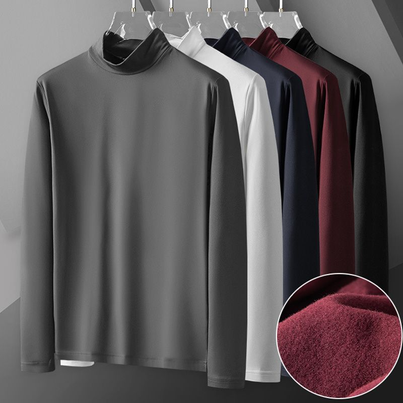 🔥Nouvelle vente chaude🔥Chemise de couche de base chaude et confortable en coton mercerisé extensible pour hommes【40% de réduction】