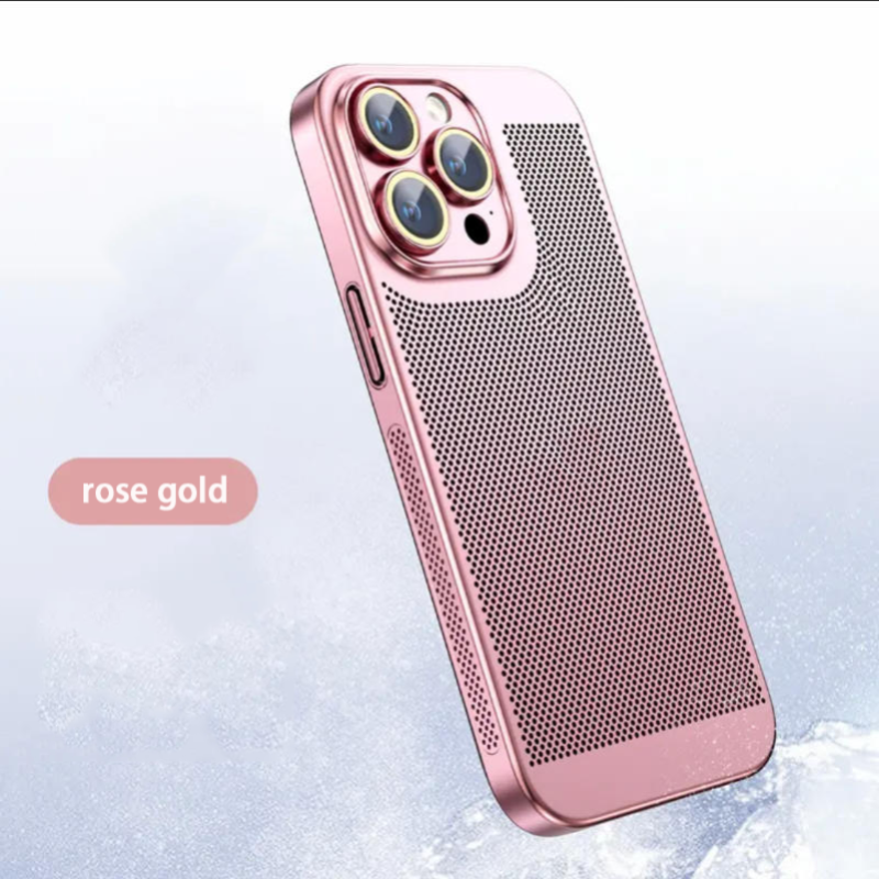 【40% de réduction】Nouvelle coque de téléphone avec placage par Dissipation thermique et protection à trous fins