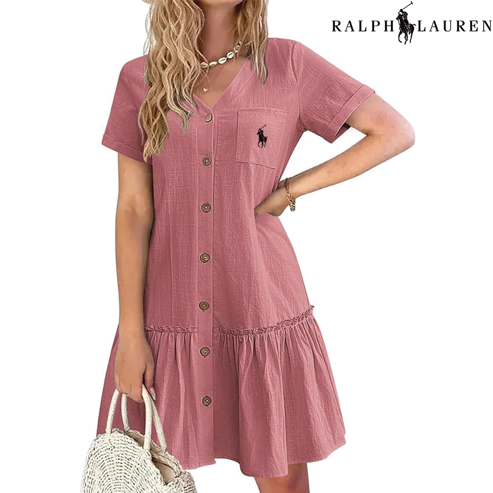 ᏒL – Robe d’Été à Bretelles avec Coupe Cintrée
