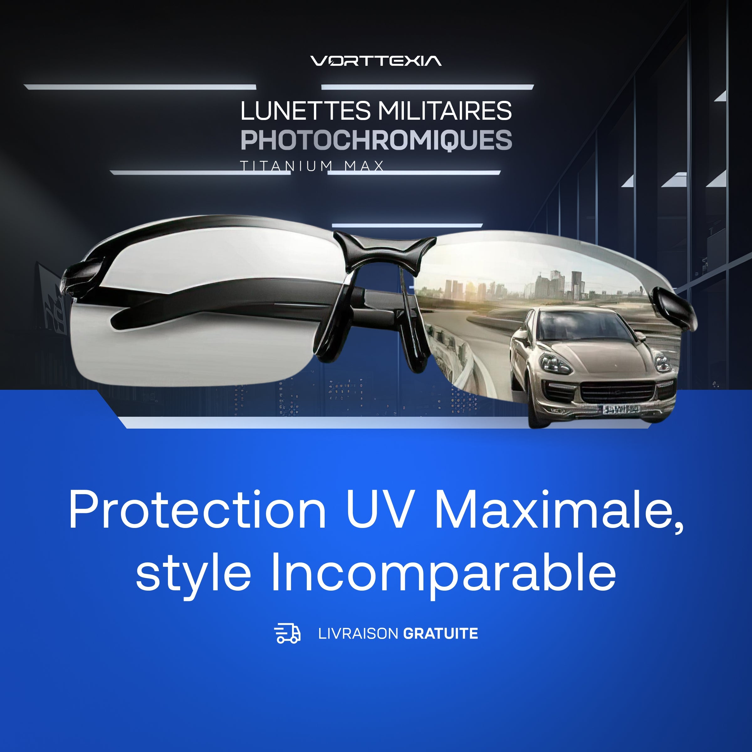 Lunettes Militaires Photochromiques Titanium Max