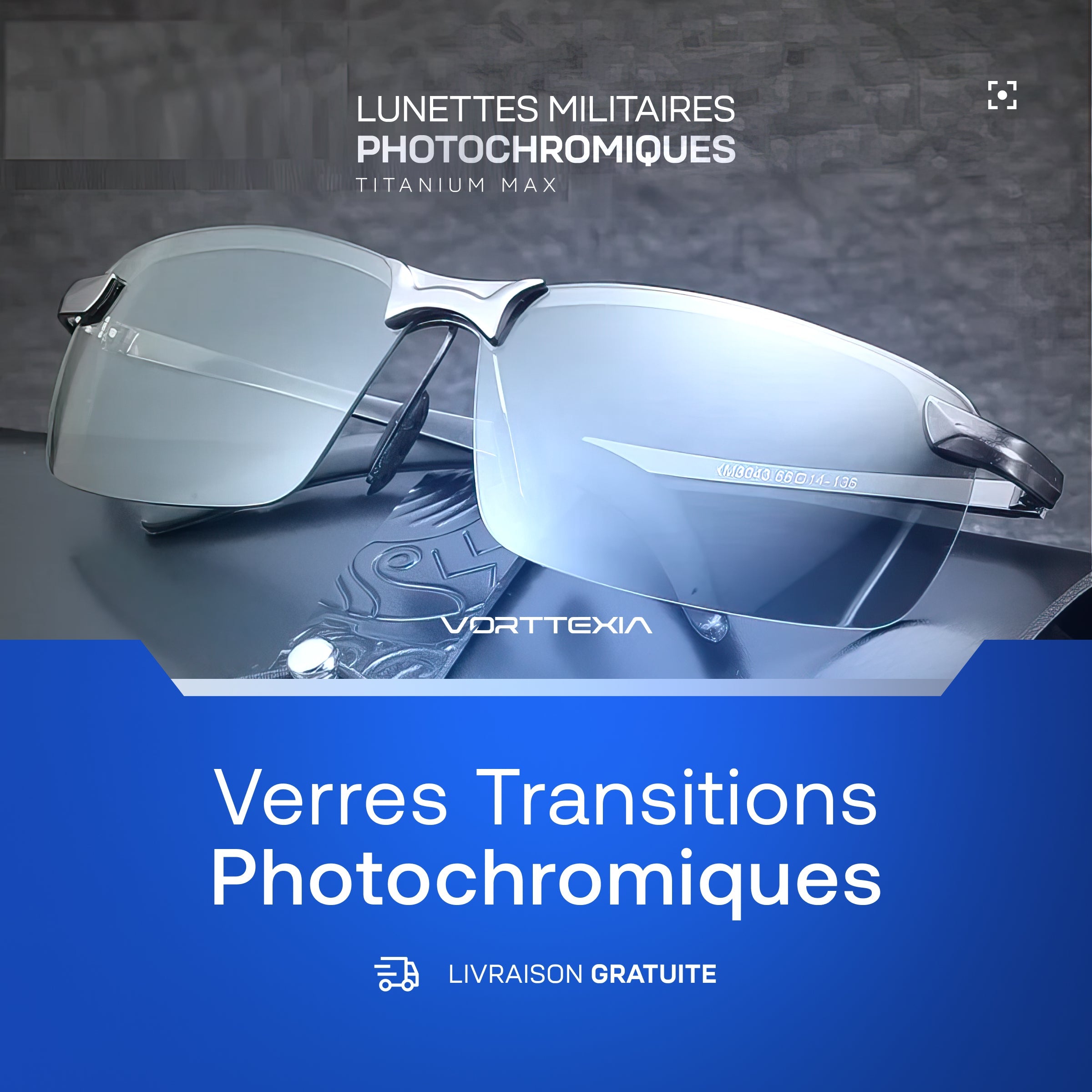 Lunettes Militaires Photochromiques Titanium Max